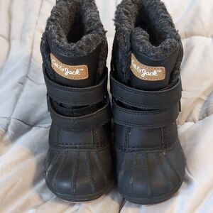 Cat & Jack Black Kids Winter Boots